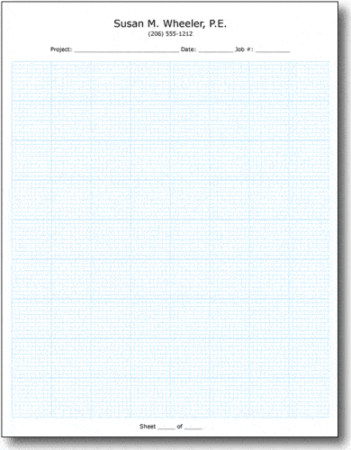 100 sheets 10x10 letter graph paper pads