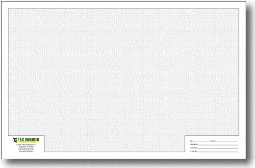 6th Scale Isometric Graph Paper Tabloid Size - Custom Graph Paper Pads