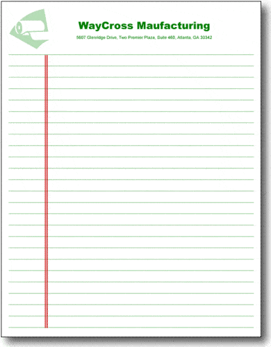 Legal Pads - Notepad Binding, 100 sheets. 8-1/2 x 11