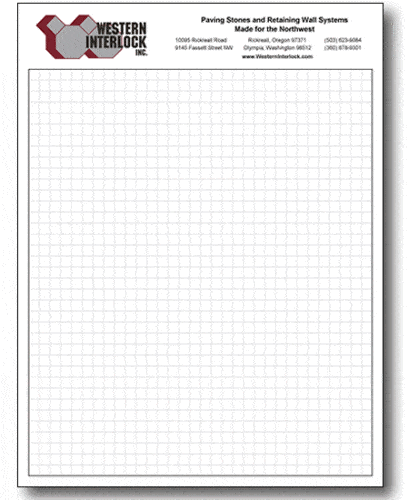 30 Sheet Letter Size Grid Paper Pads